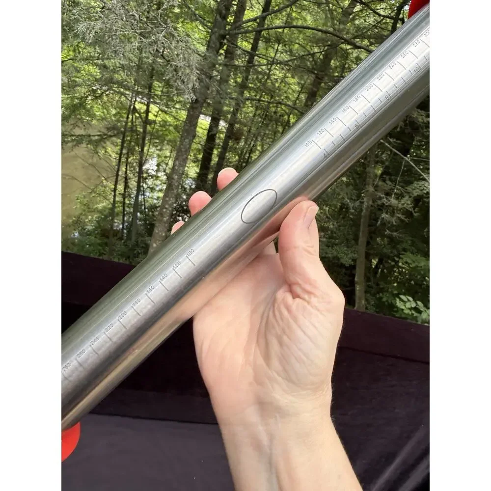 Quellance Rolling Pin 4 X Adjustable Thickness Stainless Steel Dishwasher Safe